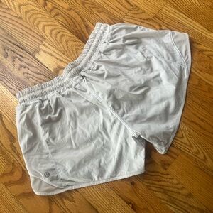 Lululemon Light Gray Athletic Shorts women’s 8